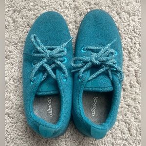 Allbirds Wool Runners WR Turquoise Blue Women's Size 7 EUC
